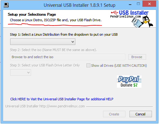 universal usb installer windows vista