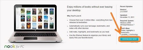 how do i download the nook app for my windows 10 pc